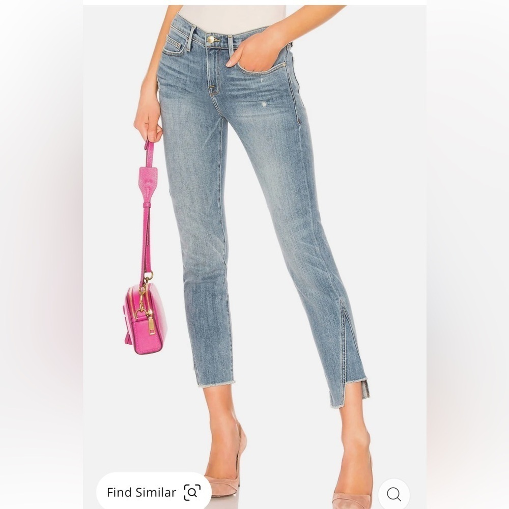 Frame Le Boy Skinny slim relaxed fit Jeans Beaudry 27